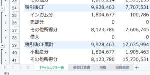 不動産投資シミュレーション_エクセルへのエクスポート
