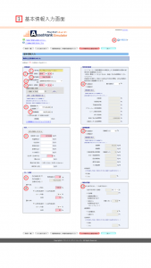 基本情報入力画面の入力手順