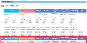 実績値を時系列情報入力へ転送